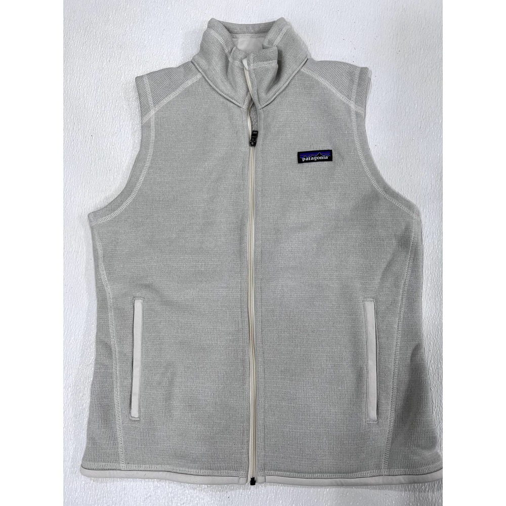 Patagonia Better Sweater Fleece Vest Full Zip Jacket Sz S Raw Linen